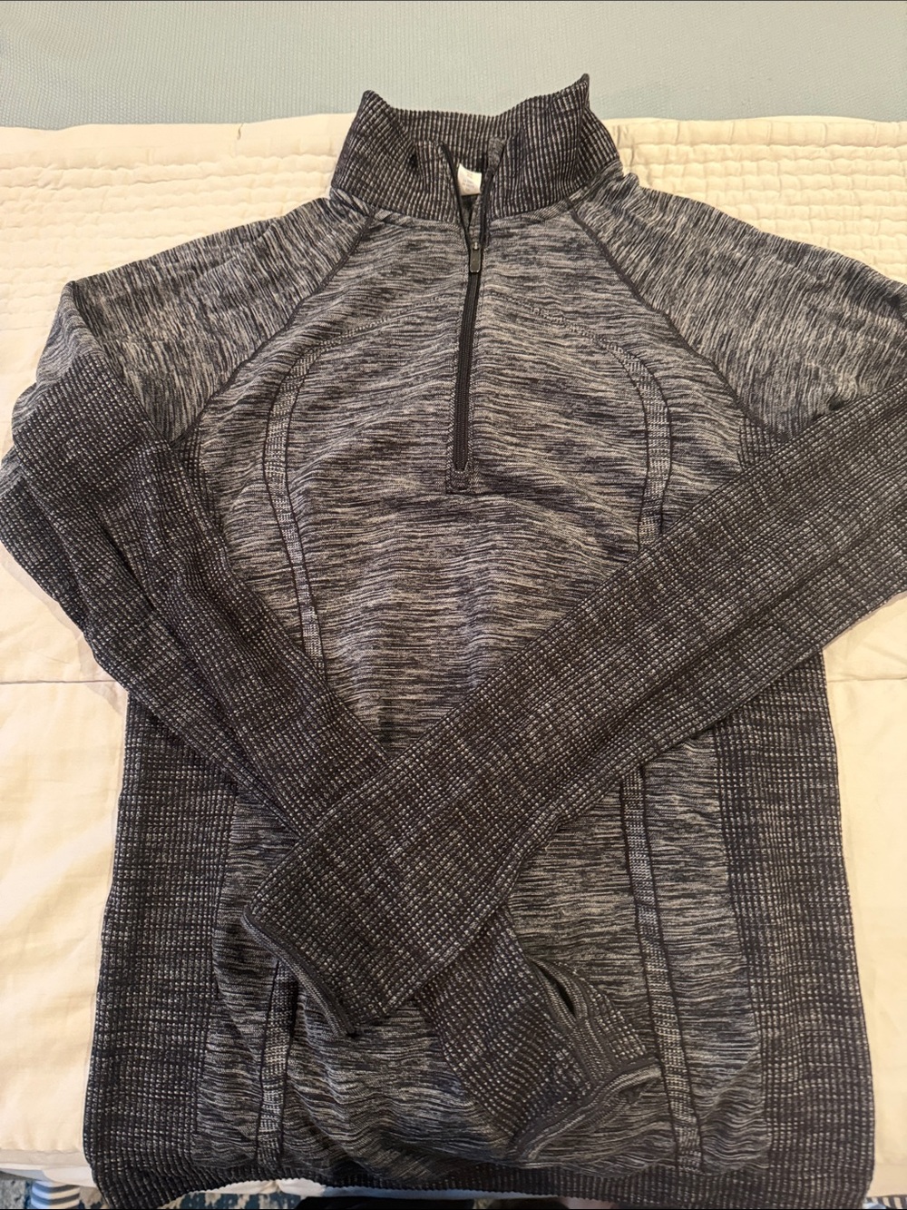 lululemon athletica womeb’s Black and Gray Quarter-Zip Pullover